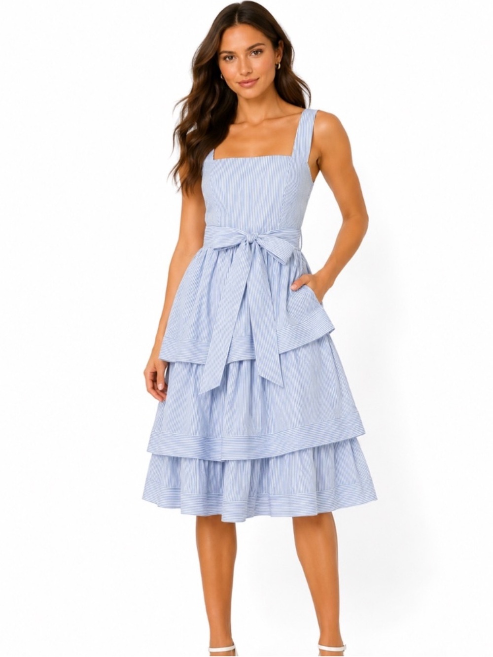 J Crew Dress 4P Feminine Blue